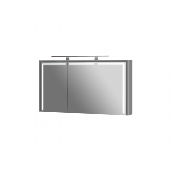 Зеркальный шкаф ЮВЕНТА Levanto LvM-128 серый