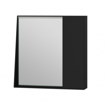 Зеркальный шкаф ЮВЕНТА Manhattan MnhMC-70 черный