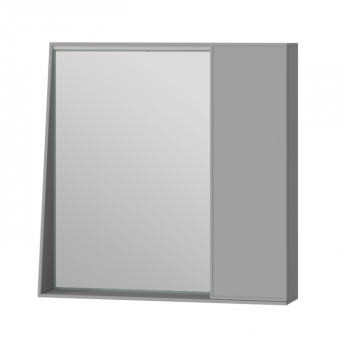 Зеркальный шкаф ЮВЕНТА Manhattan MnhMC-70 серый