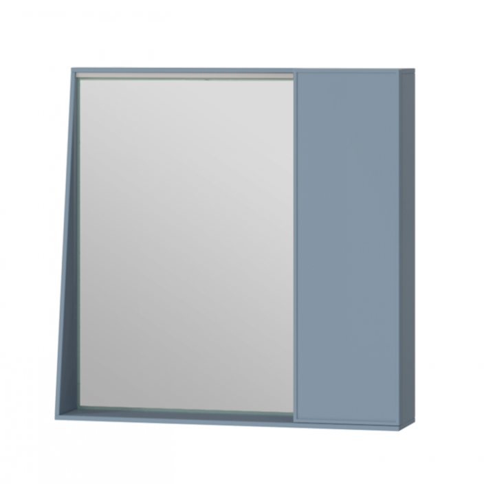 Зеркальный шкаф ЮВЕНТА Manhattan MnhMC-70 голубой