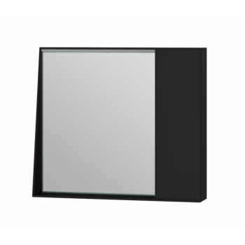 Зеркальный шкаф ЮВЕНТА Manhattan MnhMC-80 черный