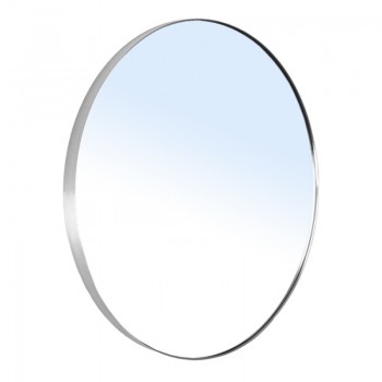 Зеркало VOLLE 16-06-999 круглое 60*60 см на шлифованной нержавеющей раме, с контурной белой подсветкой