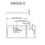 Душевой поддон Radaway ARGOS D 1000x900 4AD910-01