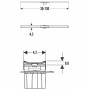 Накладная панель Geberit CleanLine20 полированный/матовый металл, L30-130 см (154.451.KS.1)