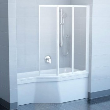 Шторы для ванны Ravak VS3 - 100 RAIN белый профиль
